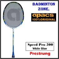 Apacs Speed Pro 500 (White Blue)(3UG2) Badminton Racket