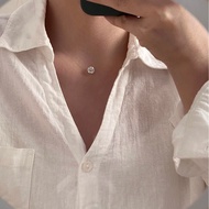 Minimalist Diamond Necklace Diamond with Invisible Fishing Line Choker Necklace Diamond Transparent 
