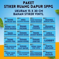 MBG KITCHEN ROOM STICKER PACKAGE SPPG KITCHEN ROOM STICKER/