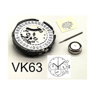 【JB Traders】 VK63 VK63A High Accuracy Quartz Japan Movement Chronograph Three Hands With Date Small 