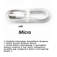 Usb micro charger cable tecno POP 5 (BD2 / BD2p / BD3 / BD1 / BD2d) - POP 5 LTE (BD4 / BD4i / BD4a) 