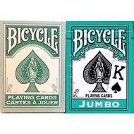 Bicycle Teal Rider Back Playing Cards - Standard Jumbo