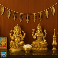 90cm Gold Leaf Thoranam Garland Traditional Hanging Door Samy Medai Wall Decoration for Pooja Room &