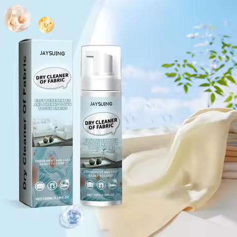 Foam Cleaner 100ml Stain Remover Spray Dry Cleaning Foam For Fabric Carpet Sofa No Rinse Cleaning So