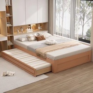 🇸🇬 ⚡️ Tatami Bed Frame Solid Wood Withou Headboard Bed Frame Storage Bed Frame With Drawers And PullOut Set. Super Single/Queen/King Bed Frame