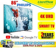 Philips 86" 4K UHD Smart LED TV 86PUT7330/68 -Google TV