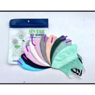 [16.5D] Combo of 100 white 5D masks, fashionable design