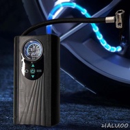 [Haluoo] Electric Corded Car Tire Air Inflator Compact with 3 Adaptors Air Pump for Car Motorcycles Multifunctional