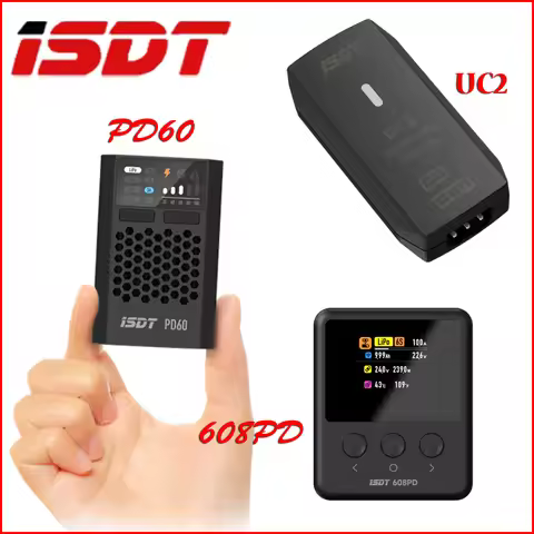ISDT 608PD PD60 UC2 Lipo Battery Balance Charger Discharger Smart Digital Charger for RC Model Batte