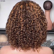 Water wave short wig Fringe wig Full Headgear short hair wig hair Mechanism wig Full Real hair