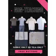 ♞New male Non-teaching personnel Deped UNIFORM fabric  uniform for SY 2022