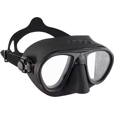 Cressi CALIBRO Freediving Scuba Diving Mask Fog Stop Low Volume Wide View Tempered Glass 2 Window Ma