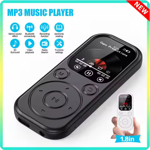 1.8-inch TouchScreen Bluetooth5.4 Mp3 Player Portable MP4 Video Player Hifi Audio Lossless Music Wal