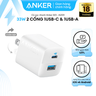 Củ Sạc Nhanh ANKER 323 33W - 2 cổng 1C1A - Công nghệ PowerIQ 3.0 hỗ trợ PD/PPS - A2331