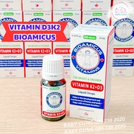 BioAmicus Vitamin D3K2 10ml giúp tăng cường miễn dịch chống còi xương cho bé