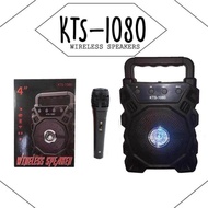 [KTS-1080] Wireless Portable Bluetooth Speaker With Led Light[Support Mic]