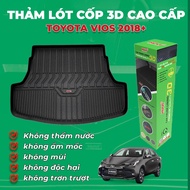 Toyota Vios 2018-2026 car trunk mat, high quality TPE plastic, odorless, waterproof