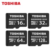 100% Original TOSHIBA การ์ดหน่วยความจำ M203 SDHC ความเร็วสูง100เมกะไบต์/วินาที32GB 64GB 128GB Micro 