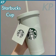 แก้วกาแฟ Starbuck แก้วแบบมีหลอดแก้วกาแฟมิ้นท์500มล. ถ้วยชา Gelas Kantor กล่องของขวัญที่สร้างสรรค์