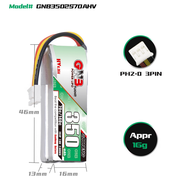Pin GNB 2S 350mAh 7.6V 70C HV Cho Xe RC1/28 Drift Mosquito Car HGD1 Pin Xe Bốn Bánh Drift Mosquito C