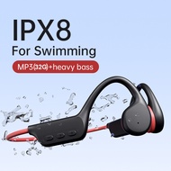 X7 Swimming Bone Conduction Earphone Bluetooth Headphones TWS 32GB MP3 Music Player IPX8 Waterproof Earbuds Fitness Sport Headset