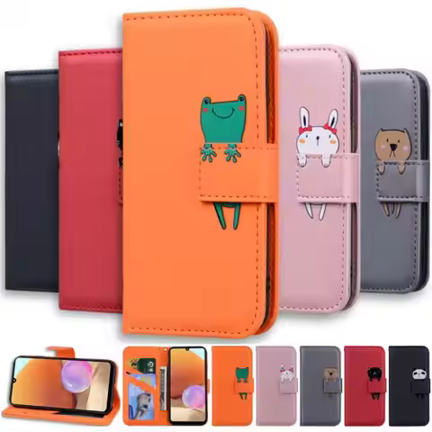 Wallet Case For Xiaomi Redmi K20 A1 9A Note 12 11 10 9T 7 8 9 Pro 9S 10S 11S 8T Mi Poco X3 NFC Cute 