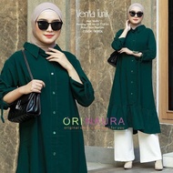 Women Blouse Baju Labuh Muslimah Perempuan Murah Set Baju dan Seluar Vietnam Freesize