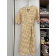 Yellow Plaid Dress