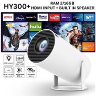 HY300 PLUS RAM 2/ 16GB Portable 5500 Lumens Android 11 Projector HY300 Multimedia Projector