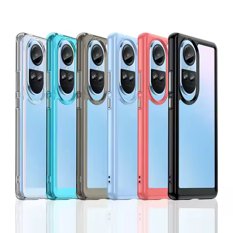 Clear Case For OPPO Reno 10 Pro 5G Case For Reno 10 Pro Cover Coque Funda Hard Translucent Shockproo