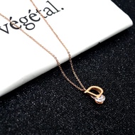 [ Bayar Ditempar ] Kalung Titanium Huruf D / Kalung Titanium Wanita Liontin D1OR / Kalung Titanium A