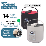 TOYOMI 2L Micro-com Pressure Cooker &amp; Rice Cooker PC 2001