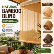 Bamboo Blind Bidai Buluh Outdoor Roll Up Blind Waterproof Natural Sun Shade Tirai Buluh Bidai Tingka