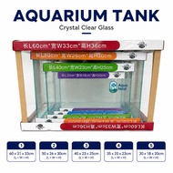 SOBO Aquarium Kaca Tank Crystal Clear Glass[60cm/50cm/40cm/35cm/30cm]-Tank 2kaki/Tank ikan/Aquarium 