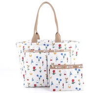 日本 LeSportsac X Dick Bruno Miffy 白色尼龍布 EVERYGIRL 側咩袋