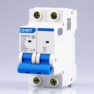 CHNT CHINT MCB NXB-63 2P AC MCB C Curve 400V 10A 16A 20A 25A 32A 40A 63A Mini Circuit Breaker DZ47 D