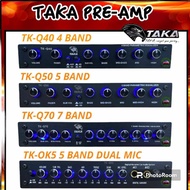 4-Band -5Band-7Band Pre-Amp - 5Band Karaoke TAKA Parametric Pre-Amp with Subwoofer Output Suitable f