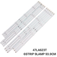 LG 47" TV Backlight 47LA623T light bar 6916L-1259A/1260A/1261A/1262A LC470DUE SFU2