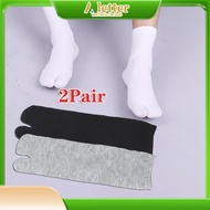 2pair Unisex Two-Toed Socks,Two Finger Socks,Japanese Style Unisex Two Fingers Socks