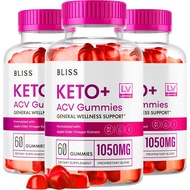 (3 Pack) Bliss Keto ACV Gummies Advanced Weight Loss Support, Bliss Keto and ACV Gummies, Bliss Keto