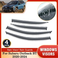 For Subaru Outback Legacy BT 2020 2021 2022 2023 2024 Wind Deflectors Awning Guards Cover Trim Windo