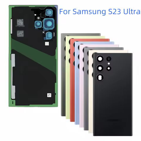 For Samsung Galaxy S23 Ultra SM-S918B/DS SM-S918U SM-S918U1 SM-S918W Housing Middle Frame+Battery Ba