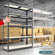 Adjustable 4/5 Tier Metal Boltless Rack Home Kitchen Store Storage Rack Warehouse Rak Besi Serbaguna