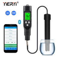 YIERYI BLE-9100 Bluetooth Dissolved Oxygen Meter DO Tester with APP, 0-30mg/L Range, Temp Measuremen