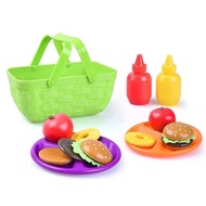 Children Cognitive Teaching Aids Fruit Cooking Play House Kitchen Toys Color Toddler Salad Vegetable