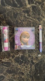 迪士尼 Elsa Anna 文具 筆 擦膠筆 簿 愛莎安娜