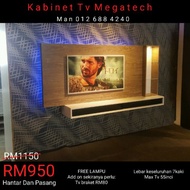 TV CABINET / KABINET TV 7KAKI TERMASUK HANTAR DAN PASANG