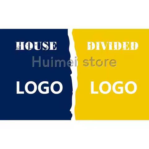 Custom Battle Any Team Banner 2x6ft Polyester Flag Design Home Decoration House Divided Banner Flag