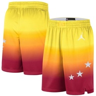NBA Jersey [NBA] 2023 New Original NBA Yellow Shorts Men