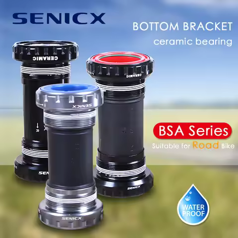 SENICX BSA Kit Ceramic Bottom Bracket for Road Bicycle 68mm Shell BSA24 BSA29 BSA30 Suitable for 24/